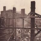 Aftermath of a fire in Moorgate, 1889